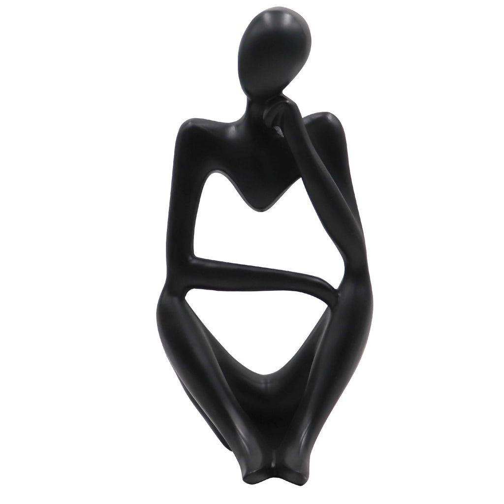 Thinker Statues And Sculptures, Sandstone Resin Thinker Statue Ornaments, Abstract Style Sculptures, Housewarming Gifts, Housewarming Decorations, Living Room Dining Desk Decorations (Right, Small)