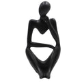 Thinker Statues And Sculptures, Sandstone Resin Thinker Statue Ornaments, Abstract Style Sculptures, Housewarming Gifts, Housewarming Decorations, Living Room Dining Desk Decorations (Right, Small)