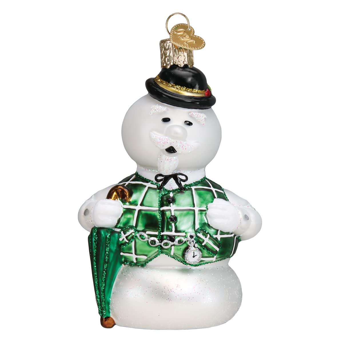 Old World Christmas Rudolph and Clarice Glass Blown Ornament for Christmas Tree, Handcrafted Holiday Decoration, Rudolph Collection