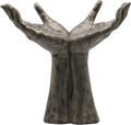 Lukitas Offering Hands Sculpture, Uplifted Hands Statue, Creative Jewelry Holder Stand for Rings Bracelets Necklaces, Unique Artistic Ornament, Resin L13''