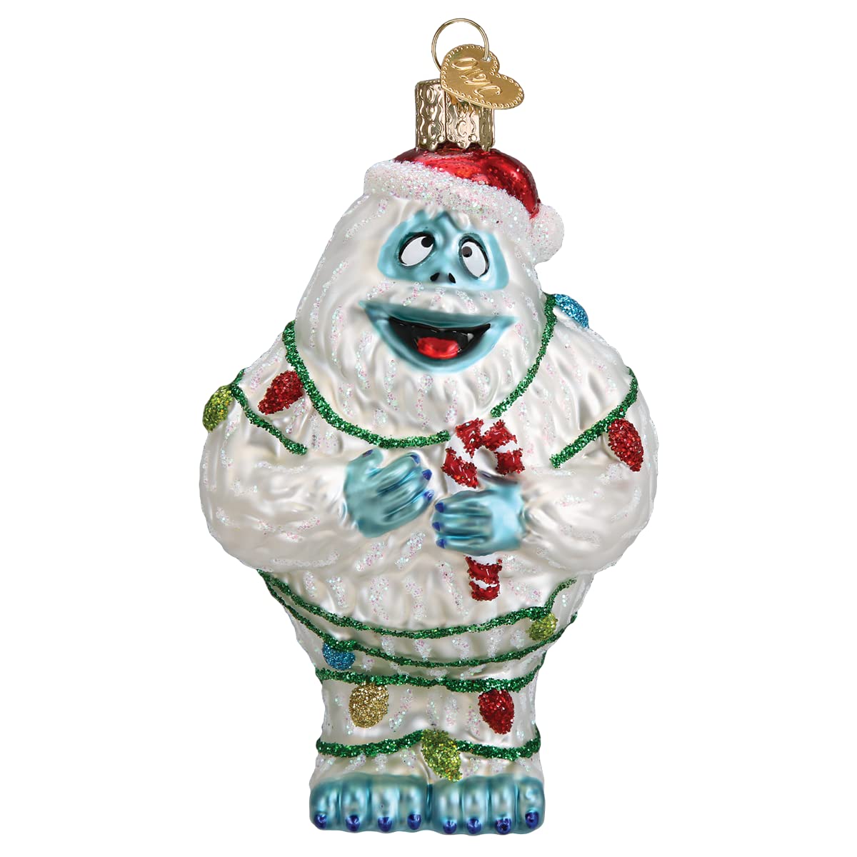 Old World Christmas Rudolph and Clarice Glass Blown Ornament for Christmas Tree, Handcrafted Holiday Decoration, Rudolph Collection