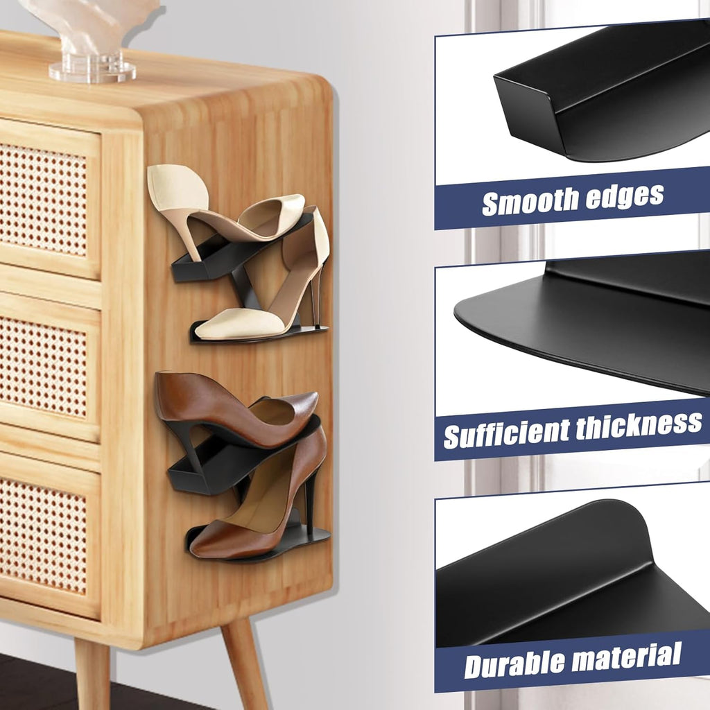 Wall-Mount Floating Shoe Shelves, Sturdy Levitating Sneaker Rack for Showcasing Shoe Collections