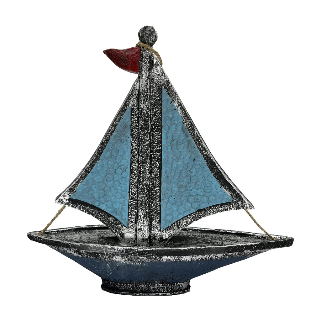 Nautical Boat Anchor Sculpture Decor - Creative Coastal Model Art Theme Mediterranean Retro Style Navy Home Office Decoration Desktop Shelf Beach Crafts Statue Resin Ornaments